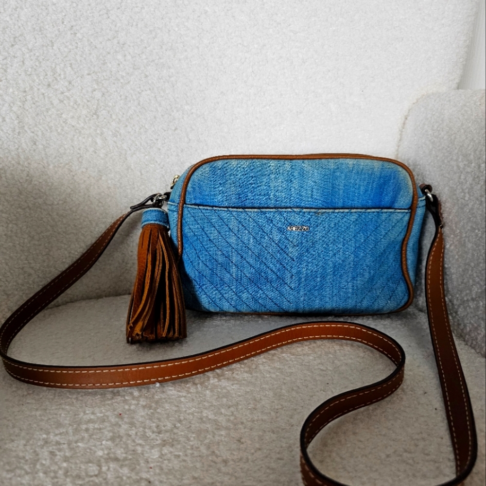 AREZZO DENIM CROSSBODY/SHOULDER BAG MADE IN BRAZIL